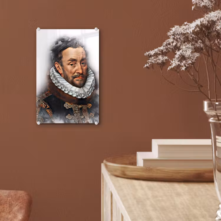 Willem van Oranje - Adriaen Thomasz - Rook plexiglas 5mm klein -sfeer5