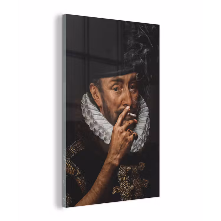 Willem van Oranje - Adriaen Thomasz - Sigaretten plexiglas 5mm klein -z3d