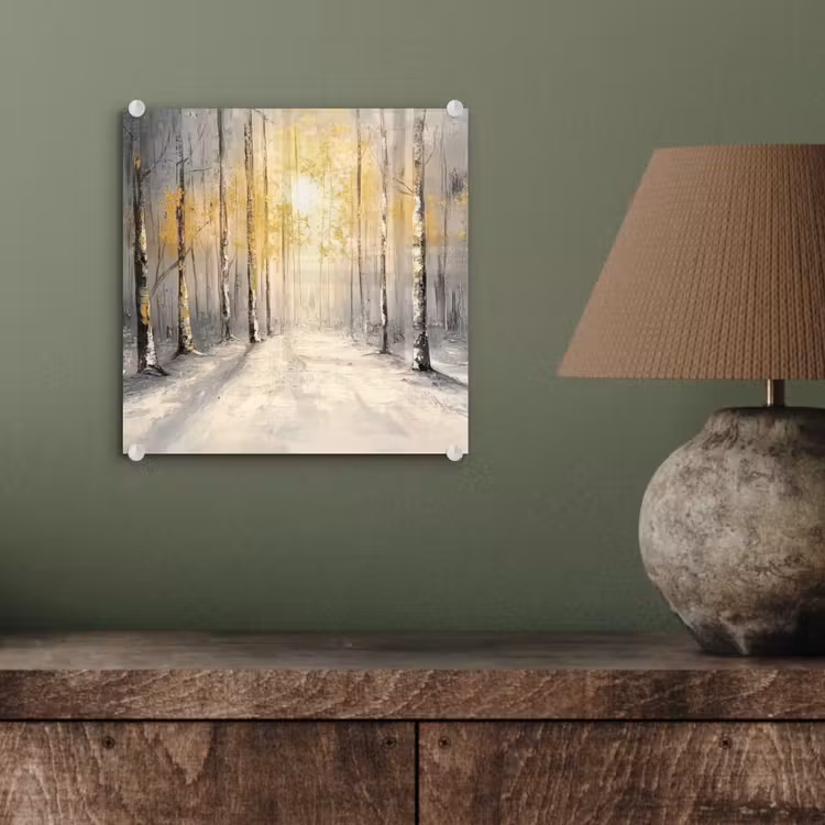 Winter - Abstract - Sneeuw - Natuur - Zon plexiglas 5mm klein -sfeer3