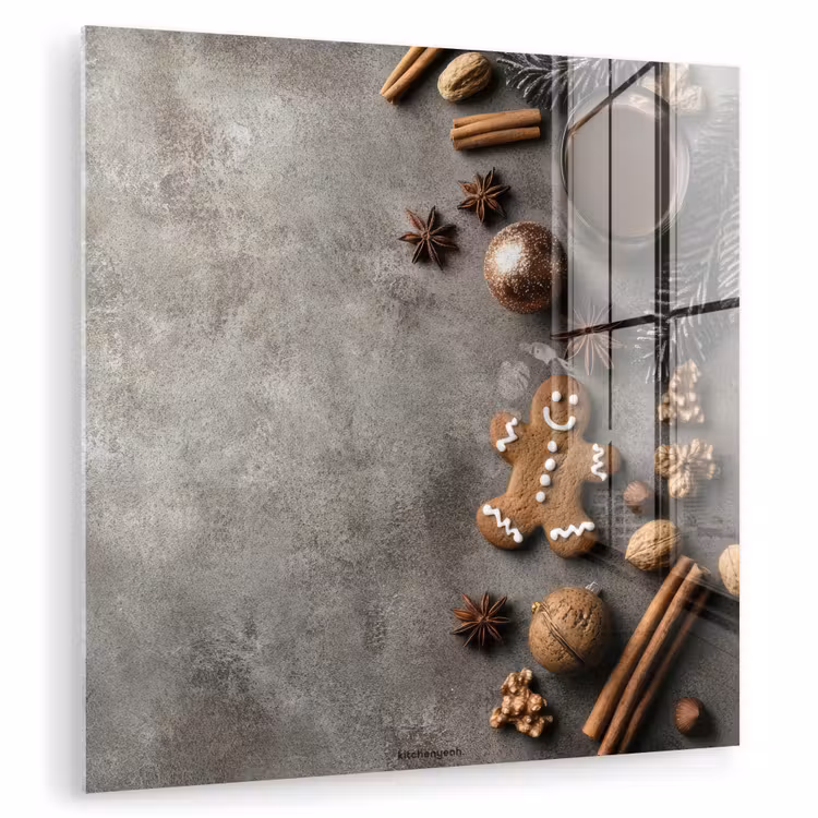 Winter - Kerst - Beton - Gingerbread man plexiglas 5mm klein -zzzproduct_nieuw