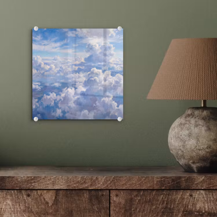 Wolken - Lucht - Natuur - Abstract - Blauw plexiglas 5mm klein -sfeer3