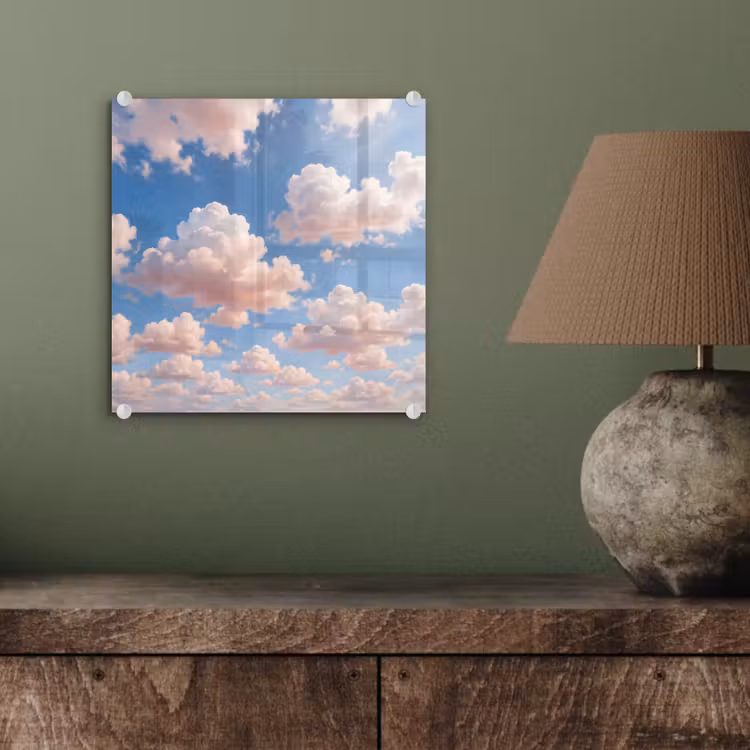 Wolken - Hemel - Natuur - Licht - Blauw plexiglas 5mm klein -sfeer3