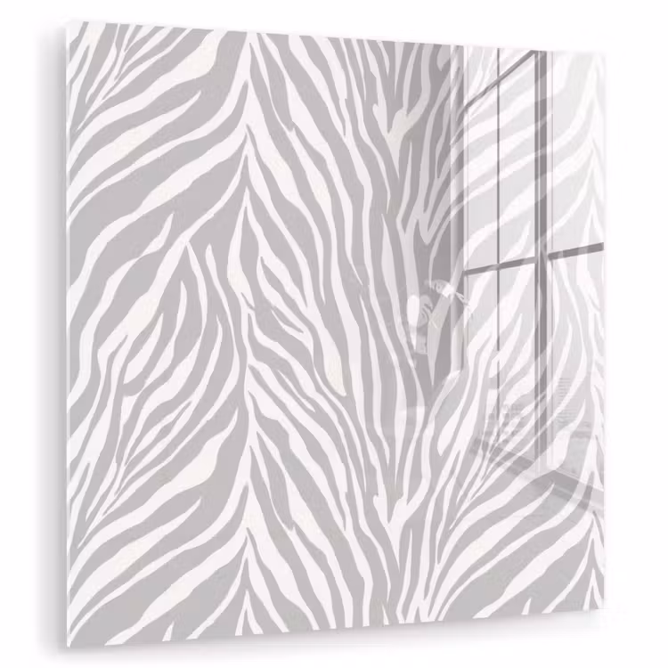 Zebra - Motief - Grijs plexiglas 5mm klein 11 -zzzproduct_nieuw