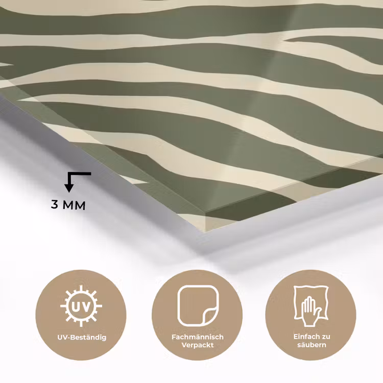 Zebra - Patroon - Groen plexiglas 5mm klein 11 -wsfeer2_DE