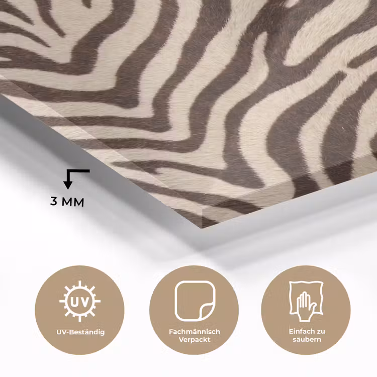 Zebra - Strepen - Bruin plexiglas 5mm klein -wsfeer2_DE