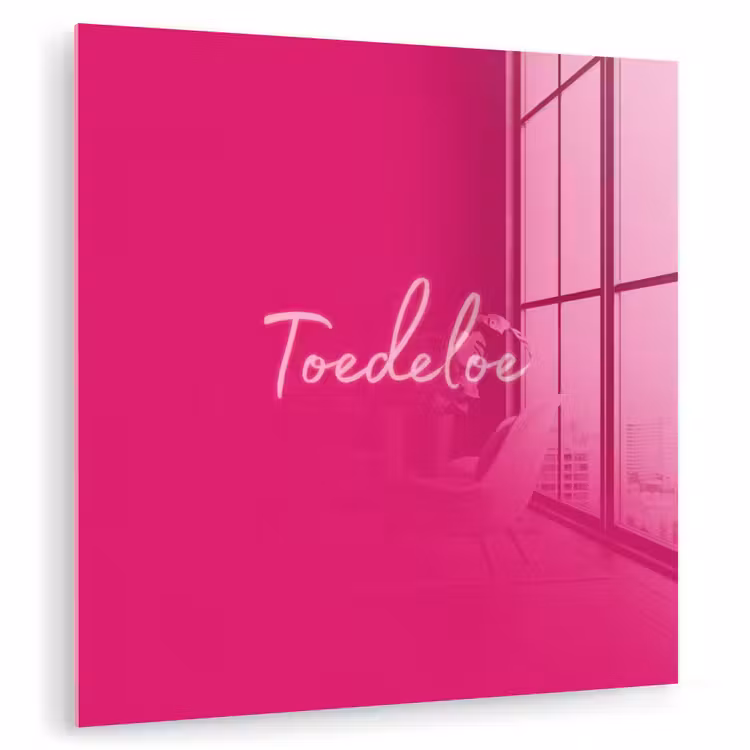 Toedeloe - Roze plexiglas 5mm klein -zzzproduct_nieuw