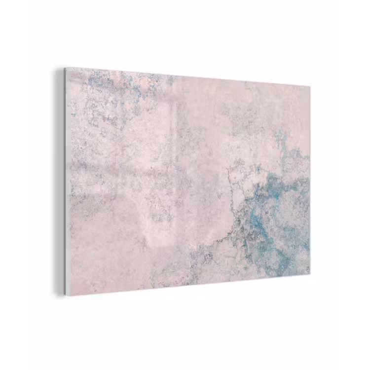 Cement - Beton - Retro - Industrieel - Wit - Blauw plexiglas 5mm klein -sfeer1