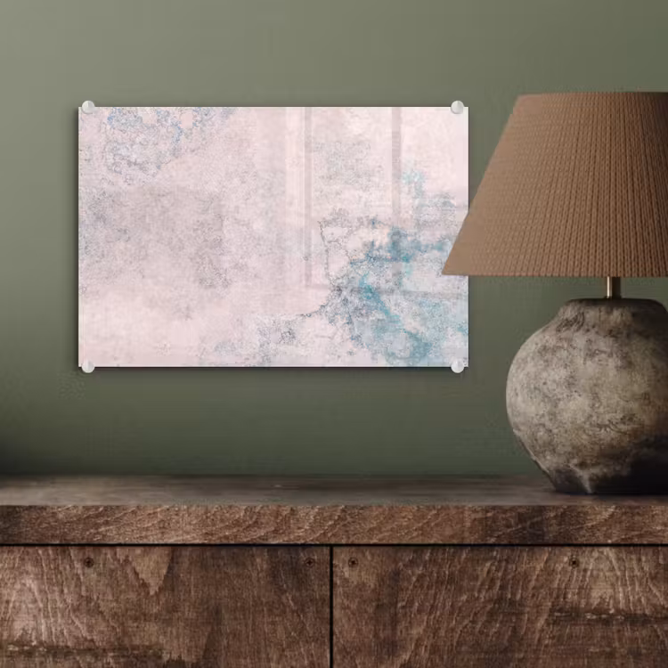 Cement - Beton - Retro - Industrieel - Wit - Blauw plexiglas 5mm klein -sfeer3