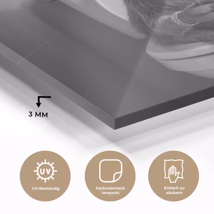 Geit - Telefoon - Toilet - Zwart - Wit plexiglas 5mm klein -wsfeer2_DE