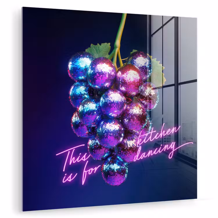 Quote - Neon - Disco - Druiven plexiglas 5mm klein -zzzproduct_nieuw