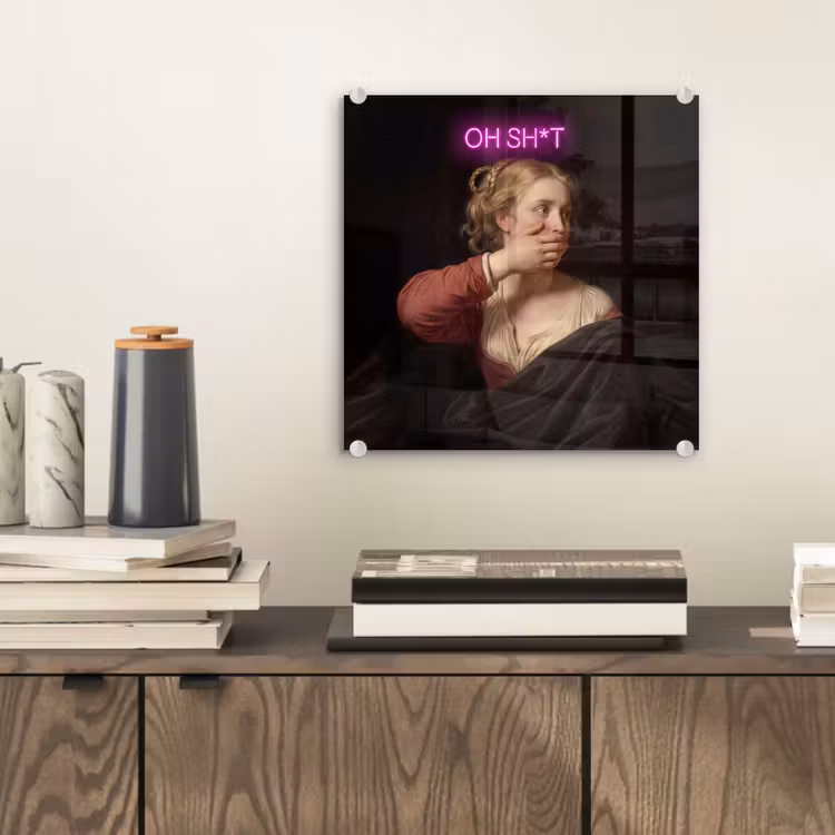 Quote - Neon - vrouw plexiglas 5mm klein -sfeer1