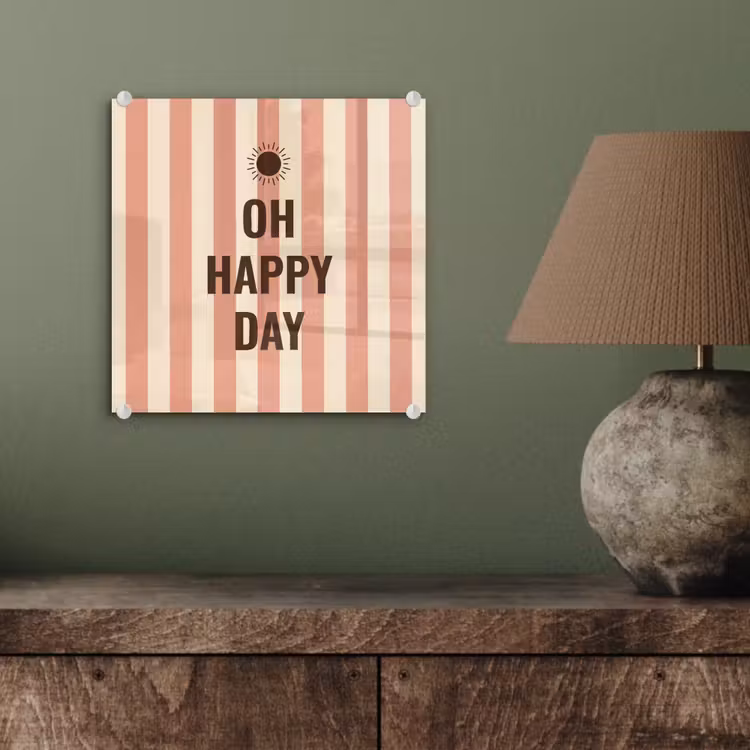 Quote - Zomer - Strepen plexiglas 5mm klein -sfeer3