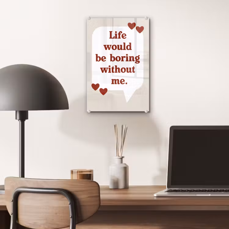 Quote - Tekstballon - Hartjes plexiglas 5mm klein -sfeer6