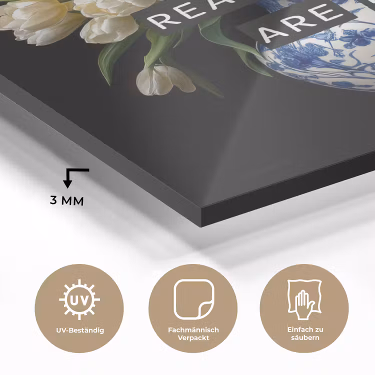 Quotes - Bloem - Tulp - Geel plexiglas 5mm klein -wsfeer2_DE