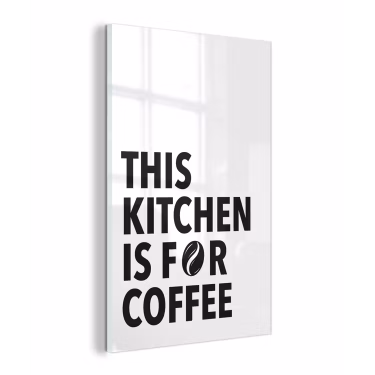 Quotes  - Koffie - Bonen - Modern plexiglas 5mm klein -z3d