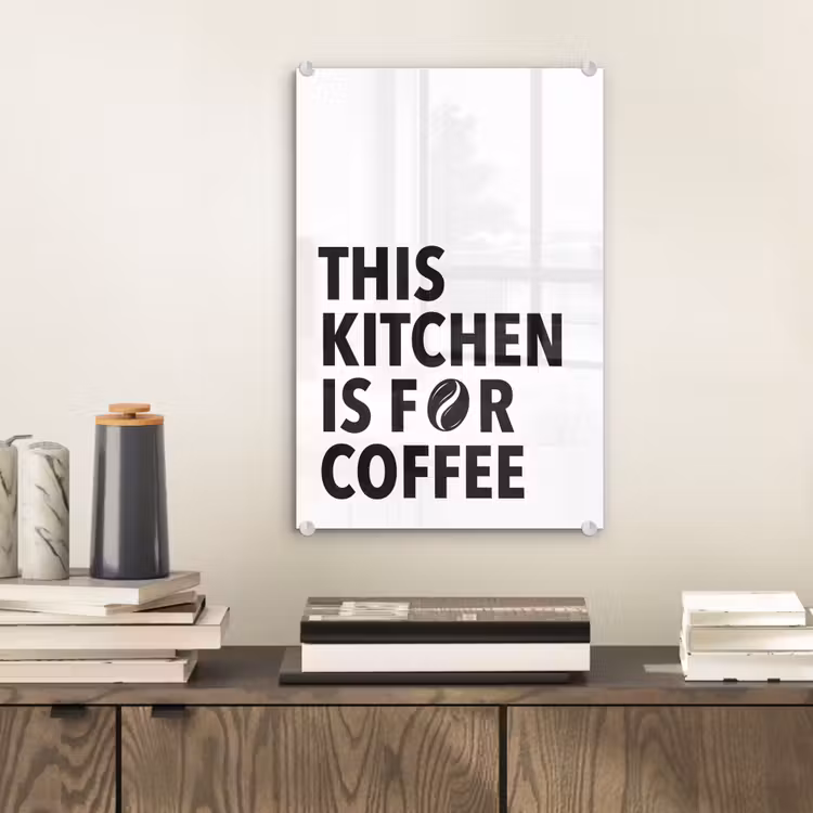 Quotes  - Koffie - Bonen - Modern plexiglas 5mm klein -sfeer1