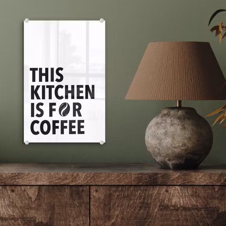 Quotes  - Koffie - Bonen - Modern plexiglas 5mm klein -sfeer3