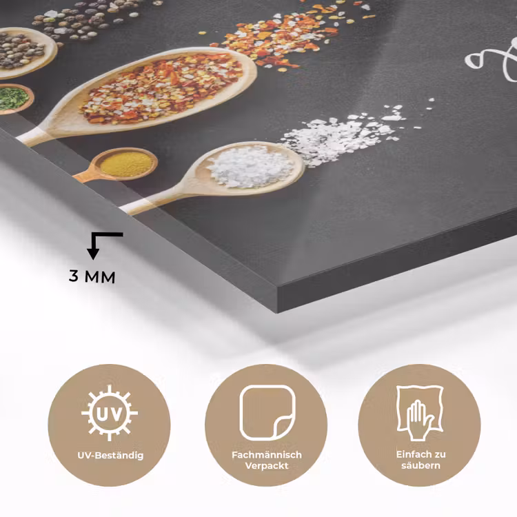 Quotes - Keuken - Spreuken - In deze keuken wordt gekookt met liefde - Liefde plexiglas 5mm klein -wsfeer2_DE