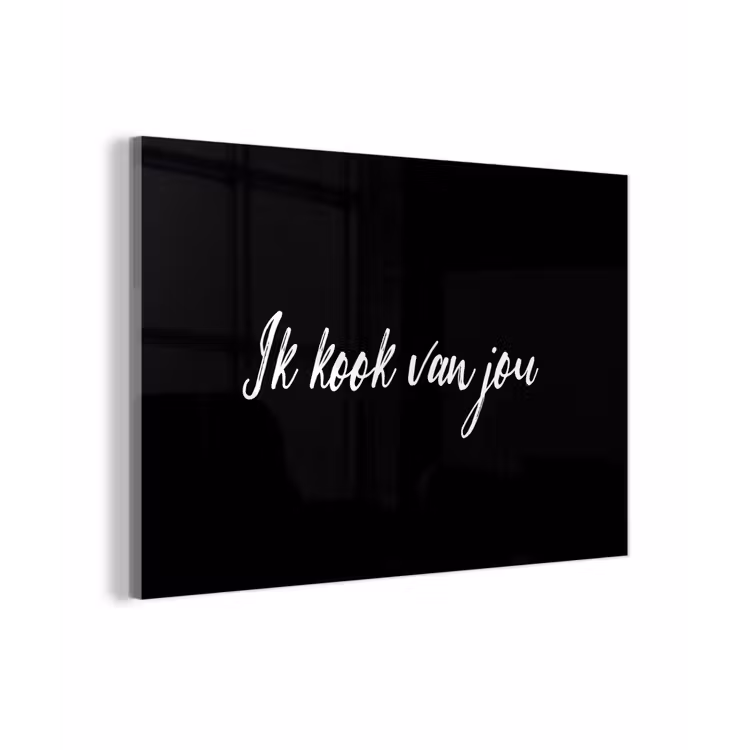 Quotes - Spreuken - Ik kook van jou - Liefde - Partner plexiglas 5mm klein -sfeer1