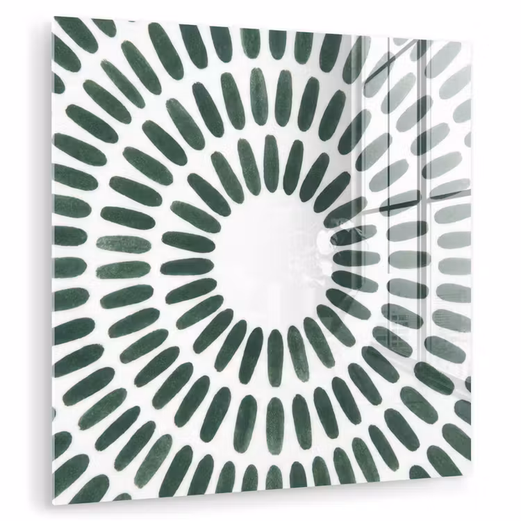 Abstract - Cirkel - Patroon - Modern - Groen plexiglas 5mm klein -zzzproduct_nieuw