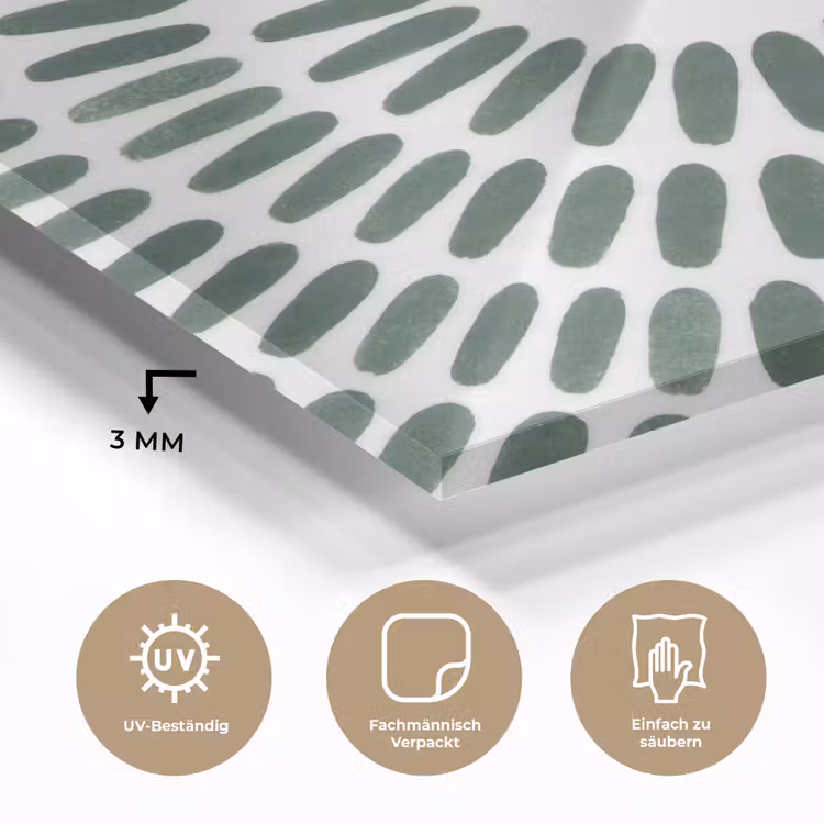 Abstract - Cirkel - Patroon - Modern - Groen plexiglas 5mm klein -wsfeer2_DE