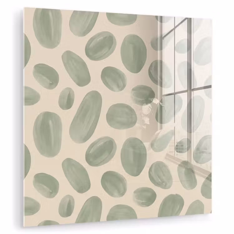 Abstract - Patroon - Organisch - Groen - Modern plexiglas 5mm klein -zzzproduct_nieuw