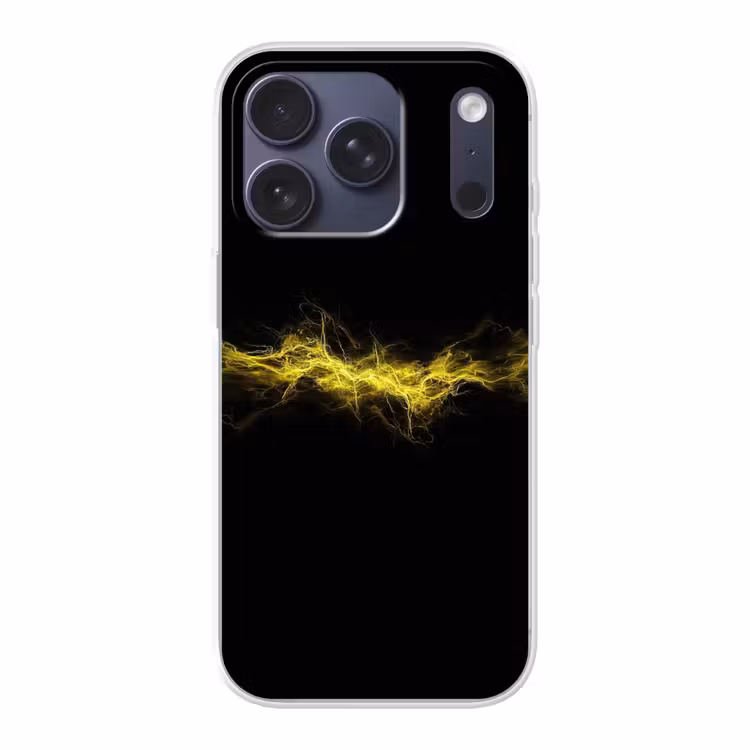 Gaming - Elektriciteit - Geel - Energie Telefoonhoesje iPhone 17 Pro klein -3d