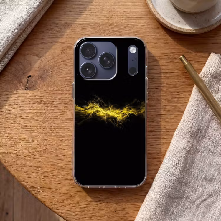 Gaming - Elektriciteit - Geel - Energie Telefoonhoesje iPhone 17 Pro klein -sfeer1