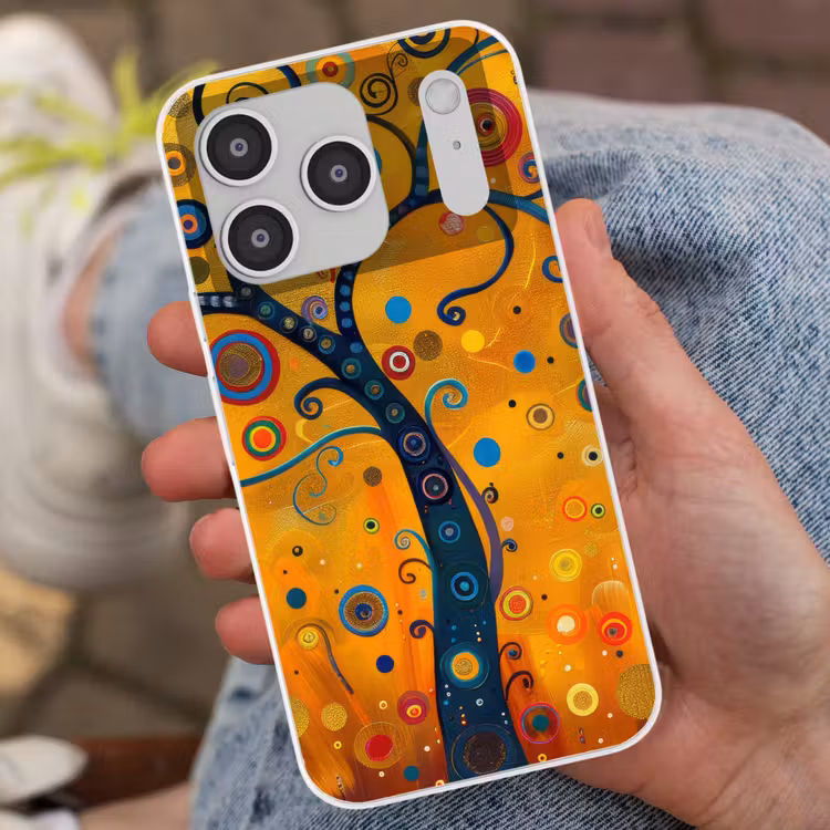 Abstract - Boom - Levensboom - Modern Telefoonhoesje iPhone 17 Pro klein -sfeer2