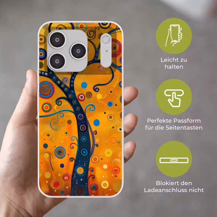 Abstract - Boom - Levensboom - Modern Telefoonhoesje iPhone 17 Pro klein -sfeer3_DE