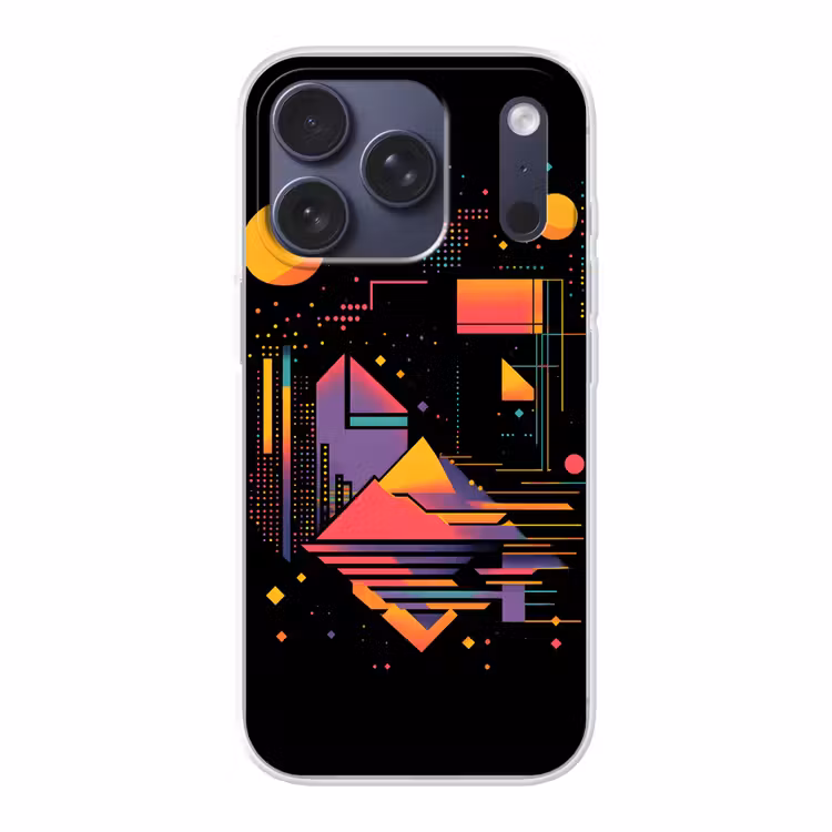 Abstract - Vormen - Lijnen - Kleurrijk Telefoonhoesje iPhone 17 Pro klein -3d