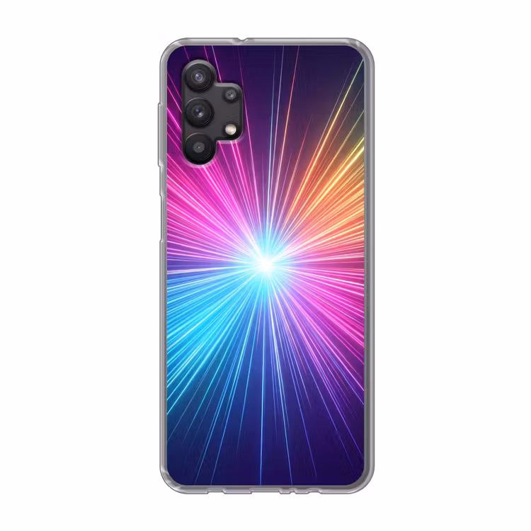 Abstract - Light - Burst - Modern - Colorful Telefoonhoesje Samsung Galaxy A32 5G klein -3d