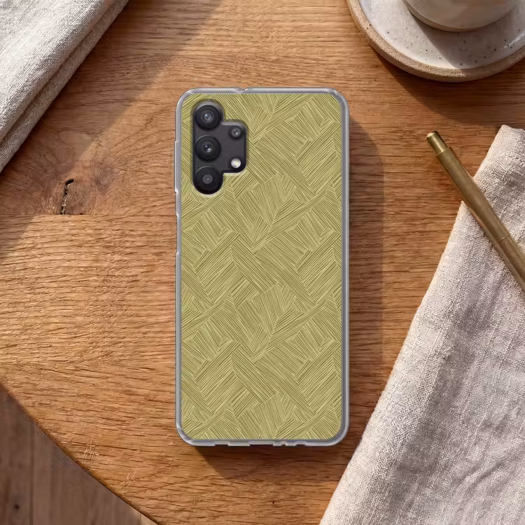 Abstract - Modern - Groen Telefoonhoesje Samsung Galaxy A32 5G klein 346 -sfeer1
