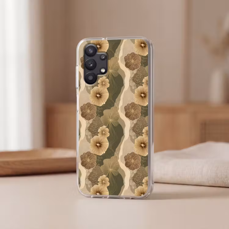 Abstract - Modern - Groen Telefoonhoesje Samsung Galaxy A32 5G klein 346 -sfeer2