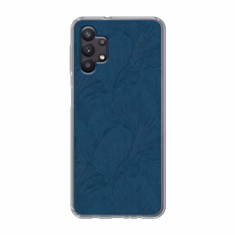 Abstract - Patroon - Donkerblauw - Elegant Telefoonhoesje Samsung Galaxy A32 5G klein 346 -3d