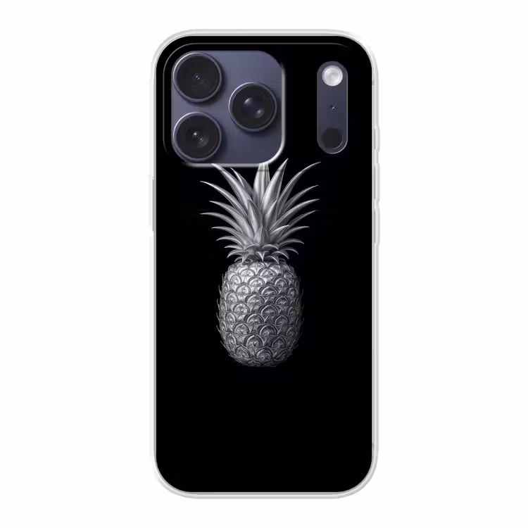 Ananas - Gedetailleerd - Bladeren Telefoonhoesje iPhone 17 Pro klein -3d