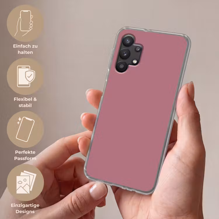 Antique - Mauve - Roze Telefoonhoesje Samsung Galaxy A32 5G klein 346 -sfeer3_DE