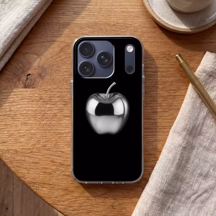 Appel - Metallic - Symmetrisch Telefoonhoesje iPhone 17 Pro klein -sfeer1