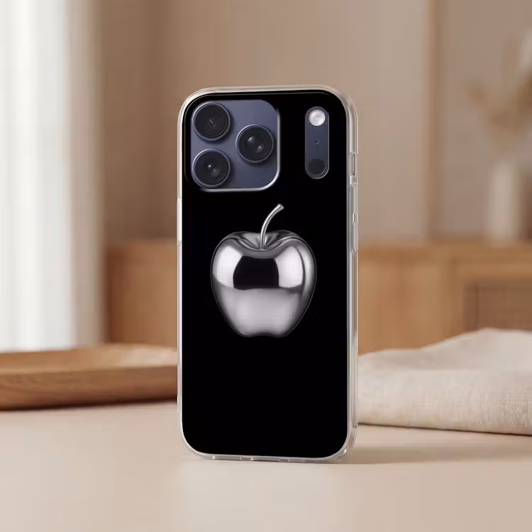 Appel - Metallic - Symmetrisch Telefoonhoesje iPhone 17 Pro klein -sfeer2