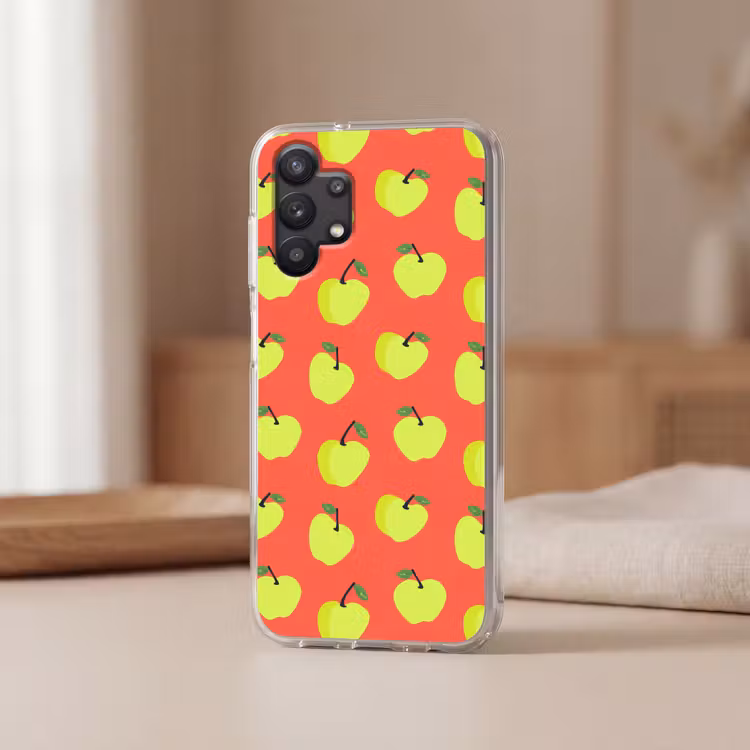 Appels - Modern - Groen Telefoonhoesje Samsung Galaxy A32 5G klein 346 -sfeer2