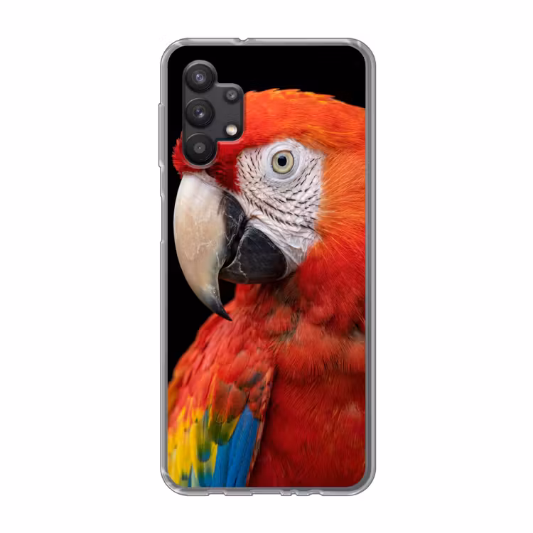 Ara - Portret - Rood Telefoonhoesje Samsung Galaxy A32 5G klein -3d