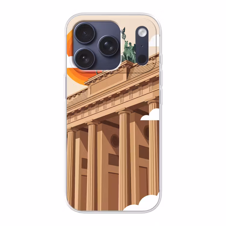Architectuur - Brandenburg - Berlijn - Zonsondergang - Historisch Telefoonhoesje iPhone 17 Pro klein -3d