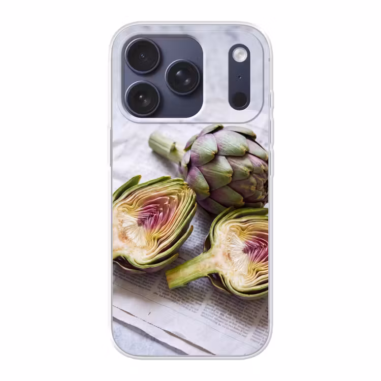 Handyhülle - Artischocke – aufgeschnitten – Essen - Artisjok - Doorgesneden - Eten Telefoonhoesje iPhone 17 Pro klein