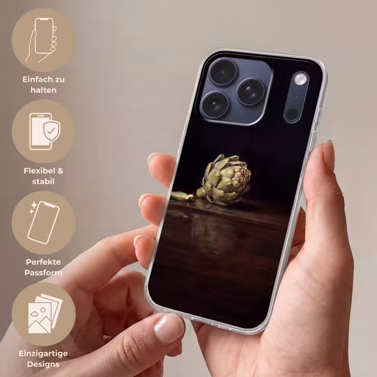 Handyhülle - Artischocke – Essen – Klassisch - Artichok - Eten - Klassiek Telefoonhoesje iPhone 17 Pro klein