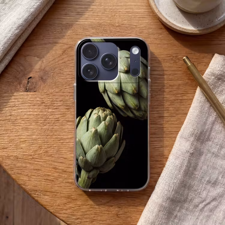 Handyhülle - Artischocke – Grün – Essen - Artisjok - Groen - Eten Telefoonhoesje iPhone 17 Pro klein