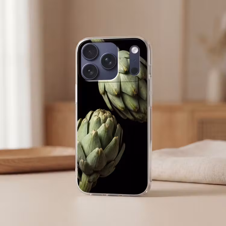 Handyhülle - Artischocke – Grün – Essen - Artisjok - Groen - Eten Telefoonhoesje iPhone 17 Pro klein