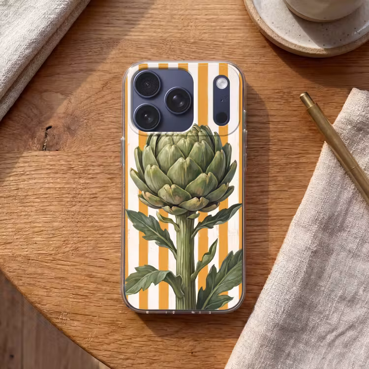 Handyhülle - Artischocke – Modern – Gemüse - Artisjok - Modern - Groente Telefoonhoesje iPhone 17 Pro klein