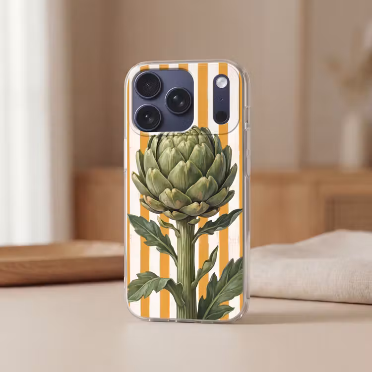 Handyhülle - Artischocke – Modern – Gemüse - Artisjok - Modern - Groente Telefoonhoesje iPhone 17 Pro klein