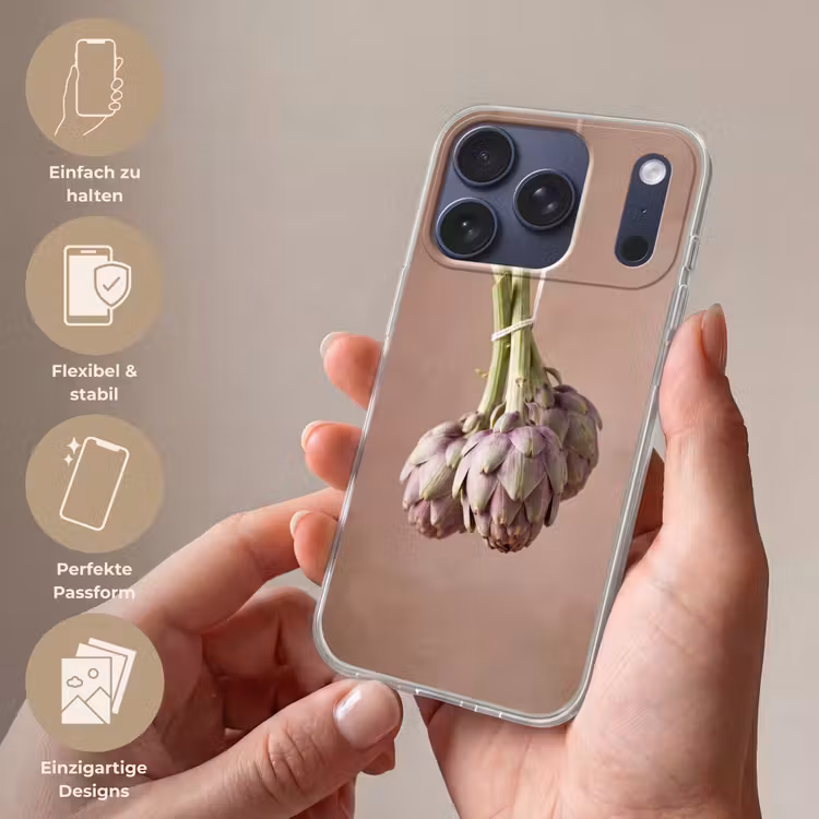 Handyhülle - Artischocken – Hängend – Gemüse - Artisjokken - Hangend - Groenten Telefoonhoesje iPhone 17 Pro klein