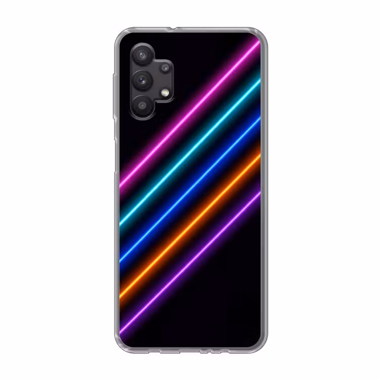 Esthetiek - Retro - Neon Telefoonhoesje Samsung Galaxy A32 5G klein -3d